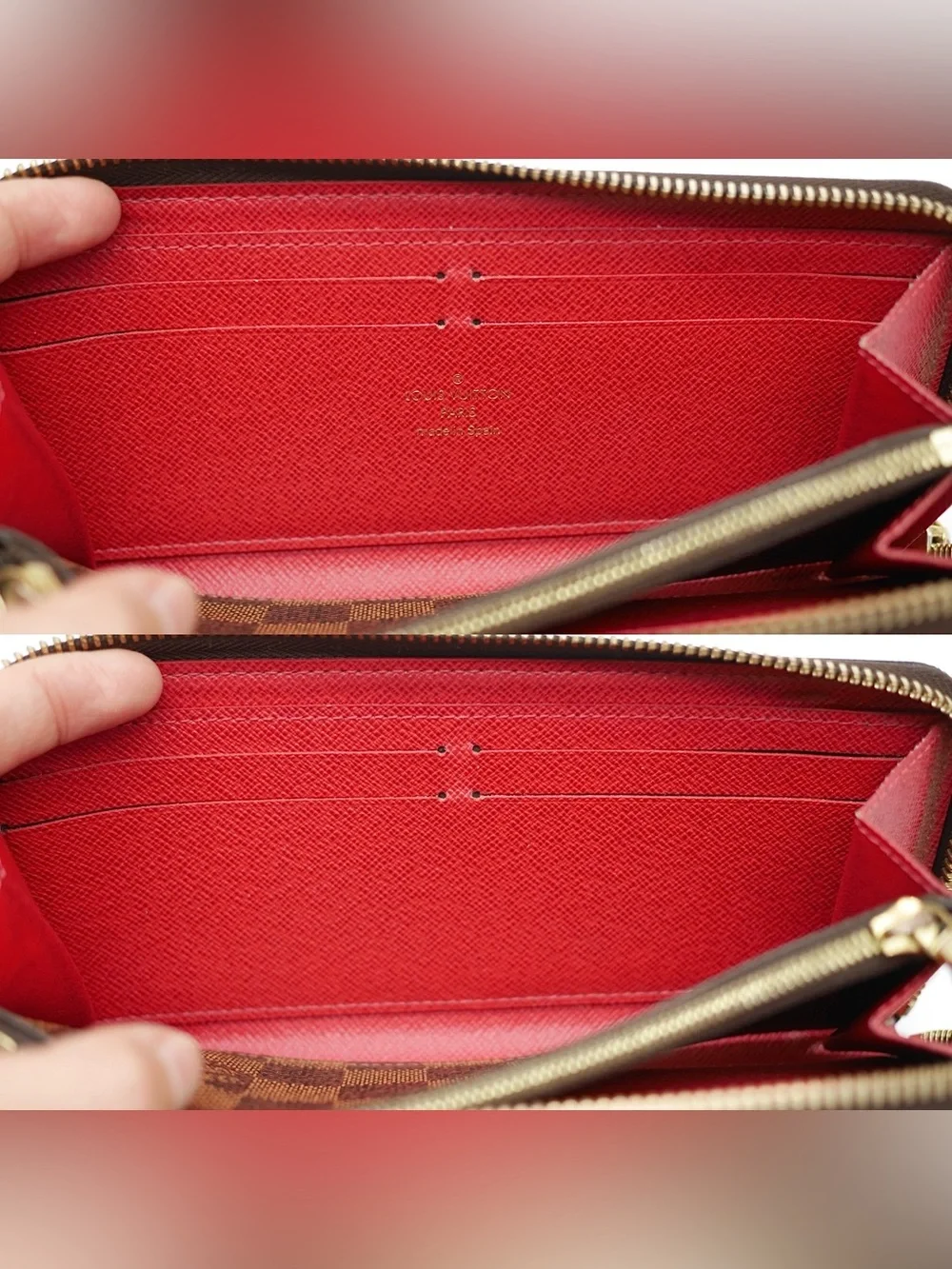 🍓LV Clemence Damier Ebene Wallet CA1116